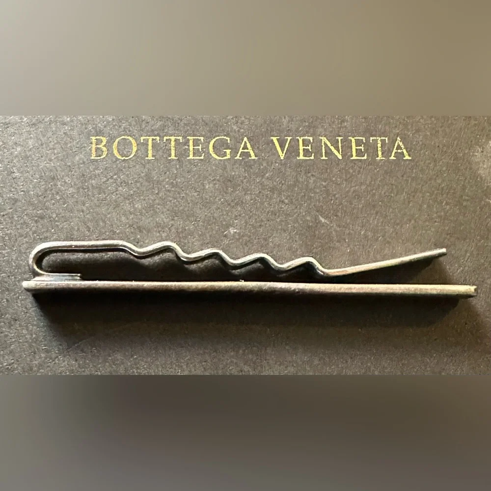 Bottega Veneta Silver Tie Clip